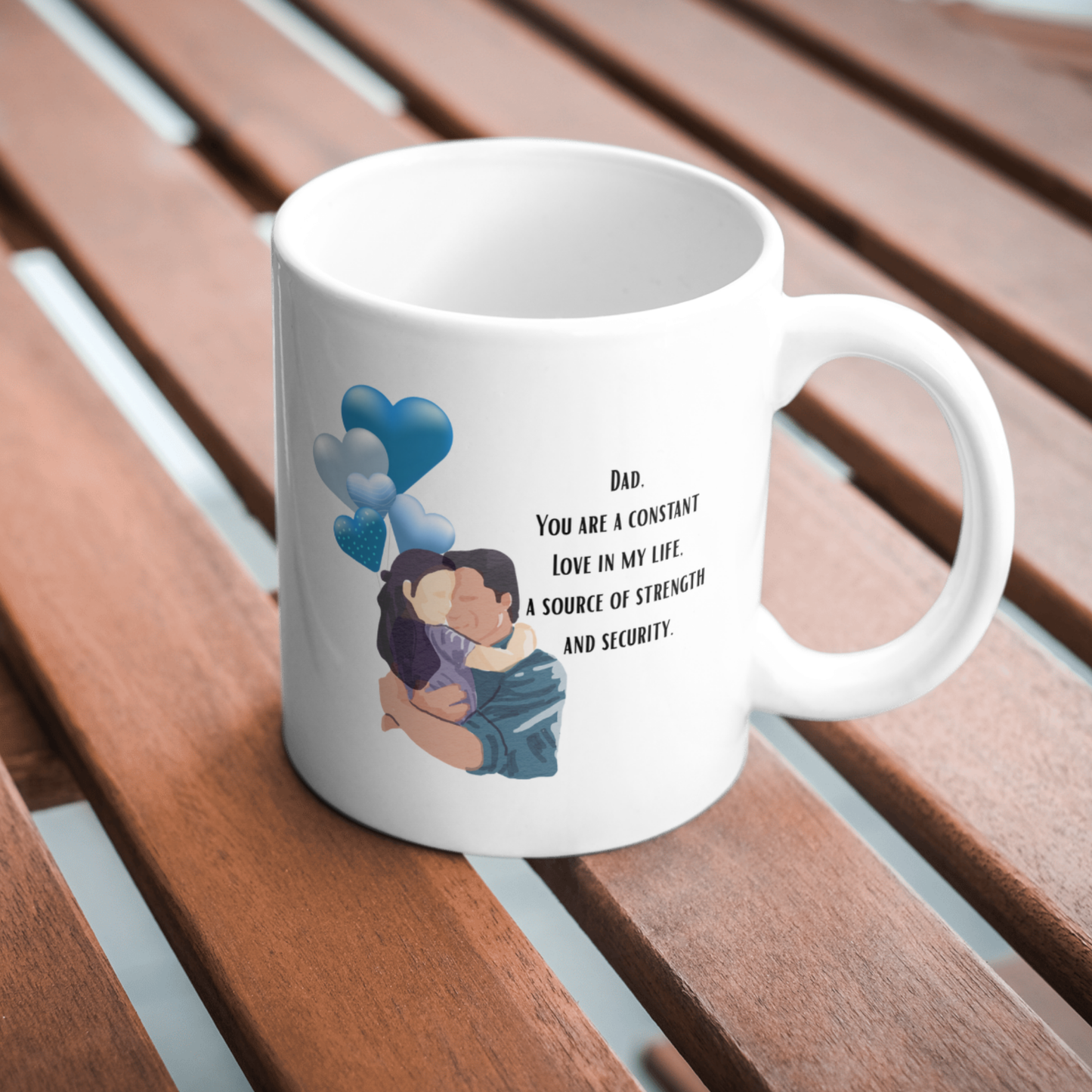Sentimental Dad daughter Mug – Heartfelt Message