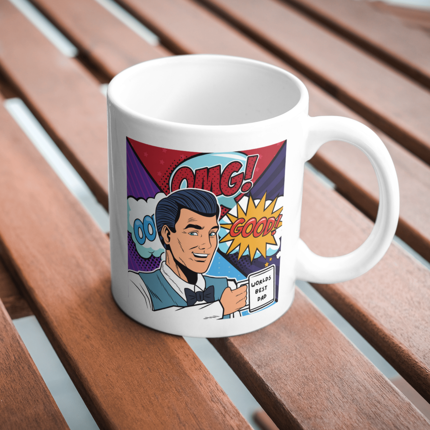 Pop Art World’s Best Dad Mug