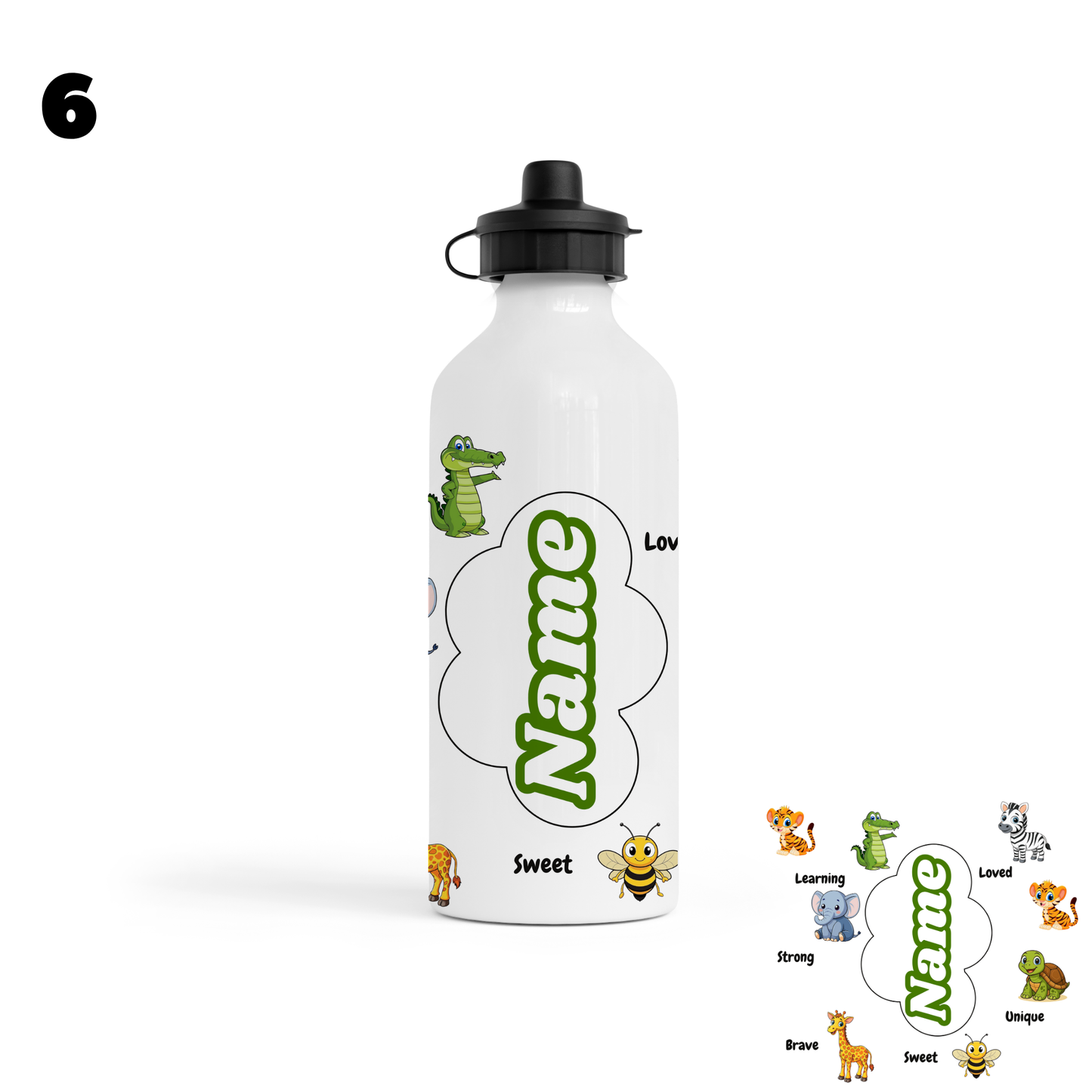 Kids Water Bottle – Custom Children’s Drink Bottle with Cute Designs – School, Nursery & Sports Bottle for Boys & Girls