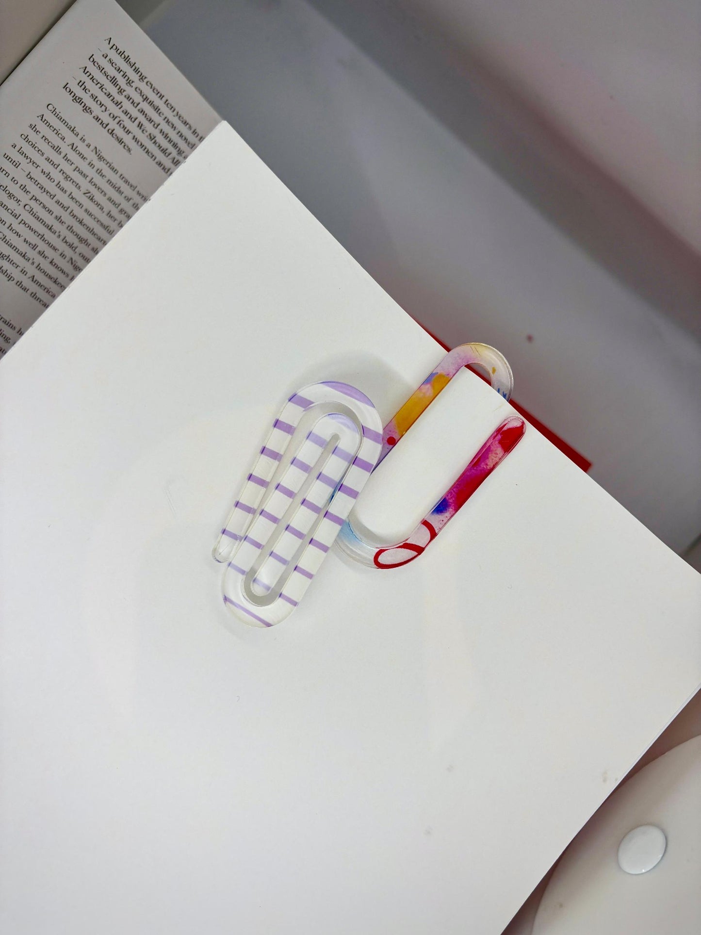 Acrylic Paper Clips/Bookmarks