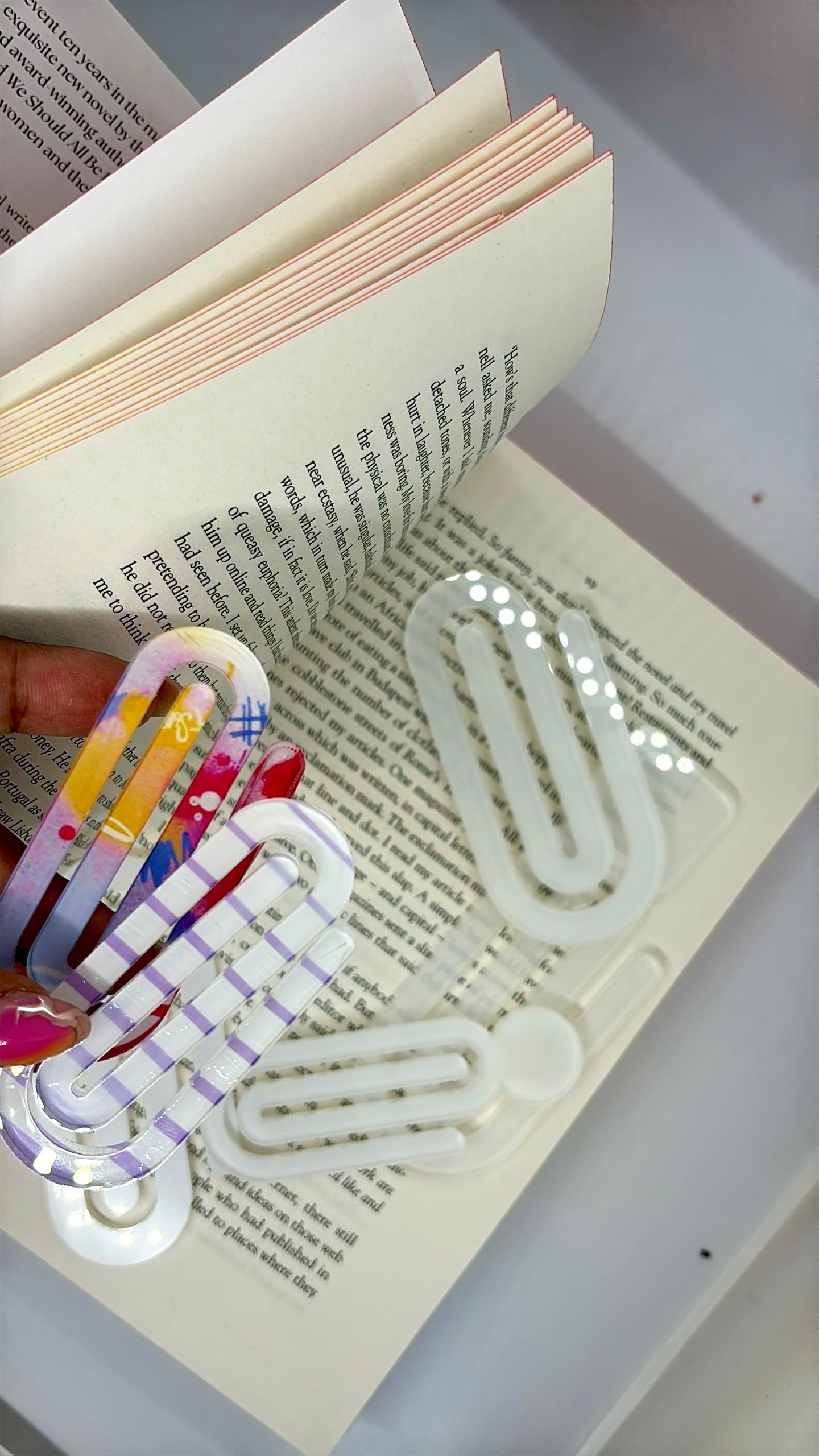 Acrylic Paper Clips/Bookmarks