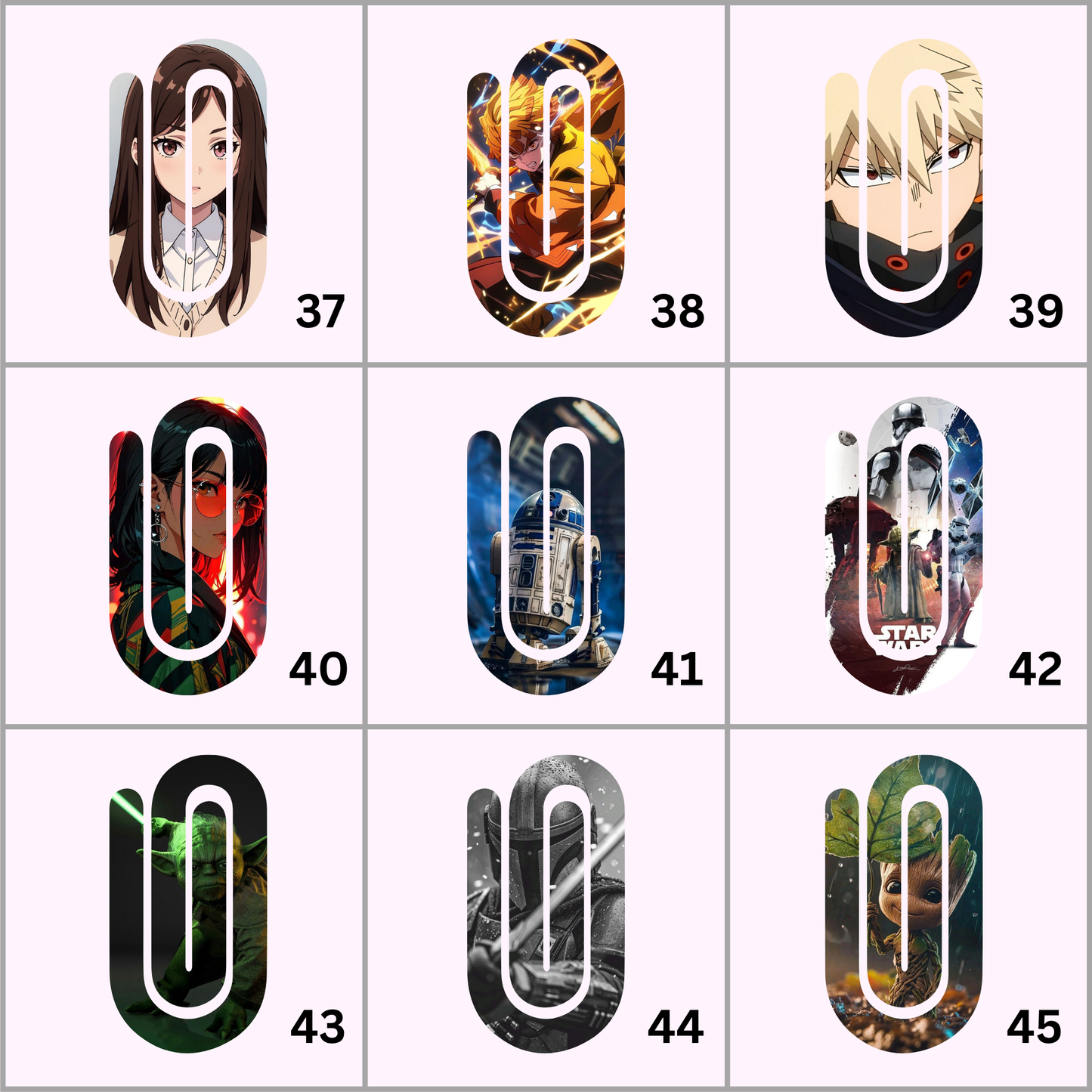 Acrylic Paper Clips/Bookmarks