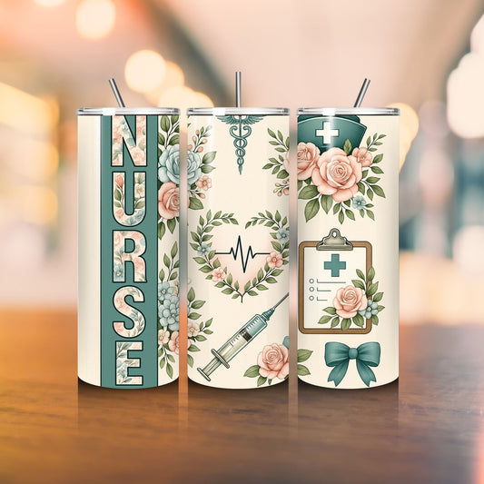 Nurse Life Tumbler Stainless Steel 20oz