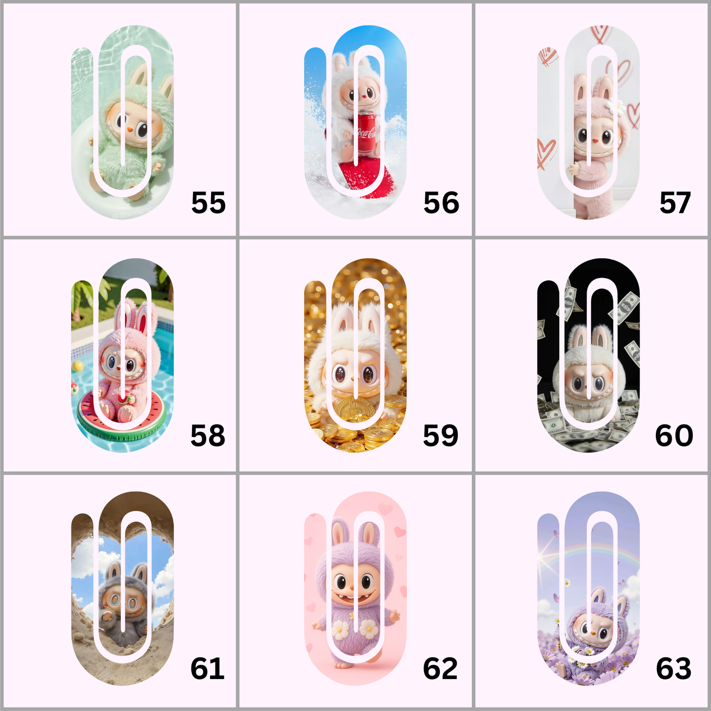 Acrylic Paper Clips/Bookmarks