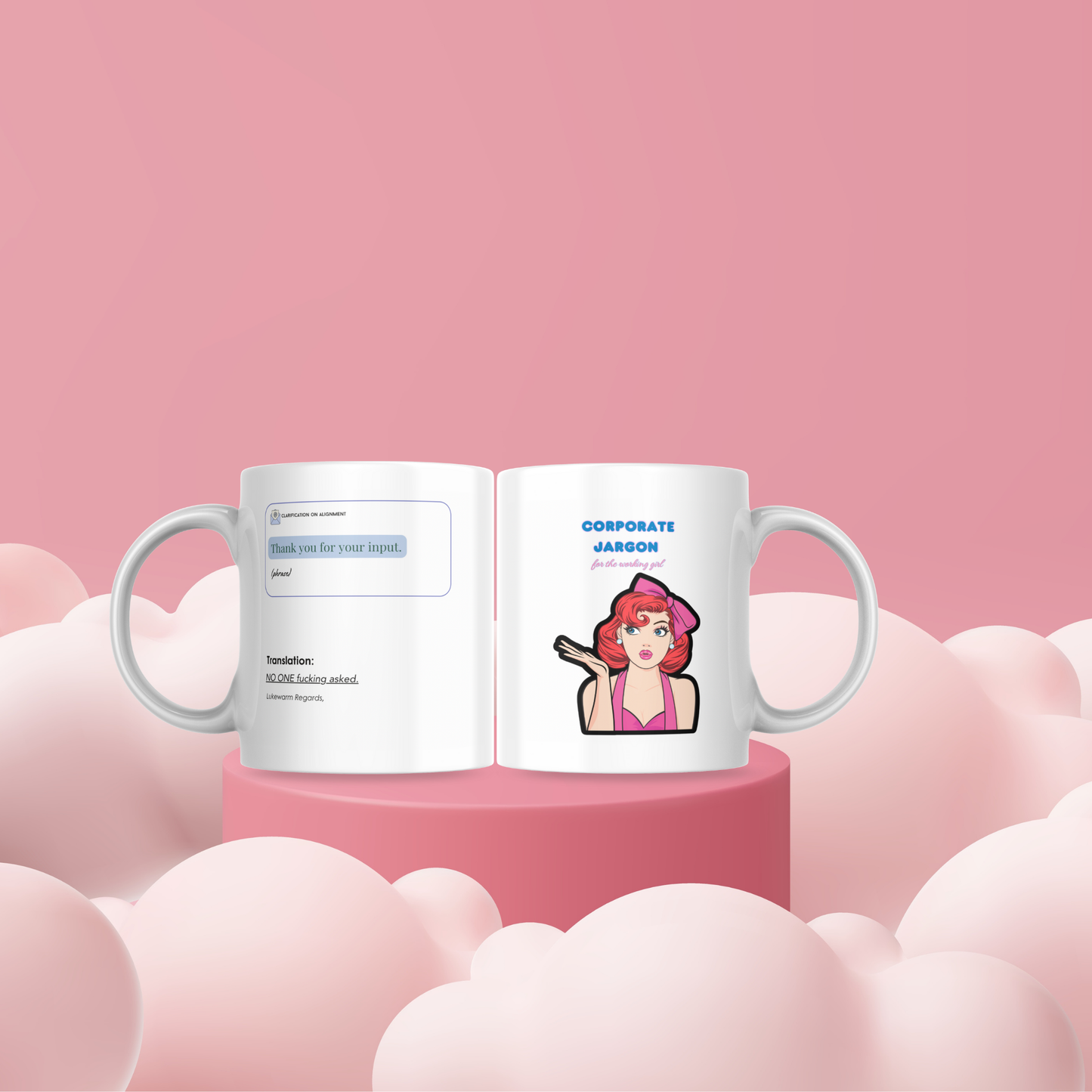 Corporate Jargon Mug – ‘Thank You for Your Input’