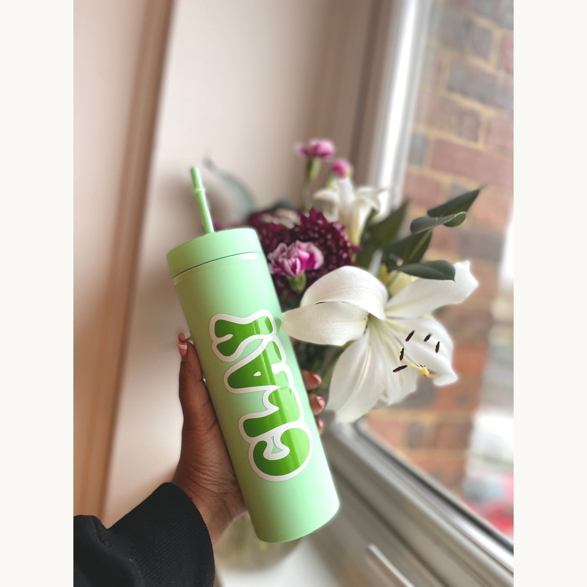 Personalised Acrylic Matte tumbler  16oz