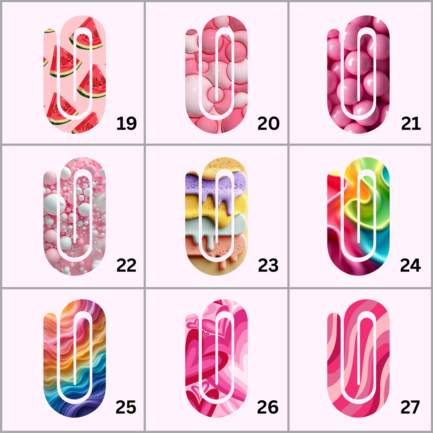 Acrylic Paper Clips/Bookmarks