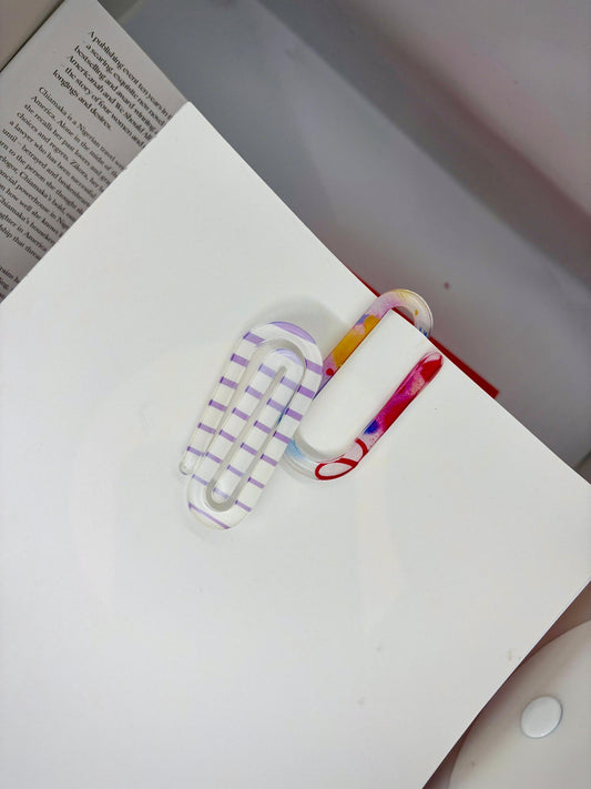 Acrylic Paper Clips/Bookmarks